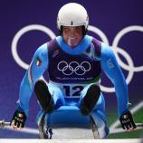 Dominik Fischnaller ist auf Medaillenkurs. © APA/afp / FRANCK FIFE