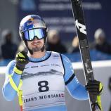 Dominik Paris fuhr in Crans Montana seinen zweiten Podestplatz der Saison ein. © ANSA / ALESSANDRO DELLA VALLE