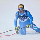 Dominik Paris verlor schon im oberen Streckenteil einen Ski. © APA/afp / FABRICE COFFRINI
