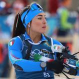 Dorothea Wierer aux Jeux olympiques de 2026. © Felice Calabro