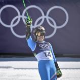 Federica Brignone liegt in Führung. © APA/afp / TIZIANA FABI