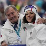 Flavio Roda mit Superstar Federica Brignone. © Pentaphoto