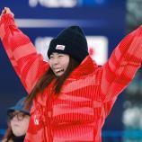 Holte sich ihre erste Olympiamedaille: Mari Fukada. © ANSA / ALEX PLAVEVSKI