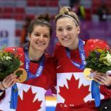 Laura Fortino (l.) holte 2014 mit Kanada die Goldmedaille.