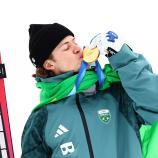 Lucas Braathen schrieb Geschichte. © ANSA / ANNA SZILAGYI