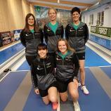 Marion Thaler (hinten Mitte) ist mit den Sterzingerinnen Sabrina Parigger, Gabriele Bürger (hinten), Silena Hochrainer und Sofia Saxl (vorne) auf Erfolgskurs.