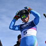 Mattia Casse fuhr die schnellste Trainingszeit am Donnerstag. © APA/afp / FABRICE COFFRINI