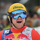 Niels Hintermann, Abfahrts-Star aus der Schweiz. © AFP / JOE KLAMAR