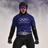 Schreit die Freude aus sich heraus: Alessandro Hämmerle ist erneut Olympiasieger. © APA/afp / JEFF PACHOUD