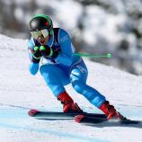 Sofia Goggia bei den Olympischen Spielen in Cortina d'Ampezzo. © ANSA / ANDREA SOLERO