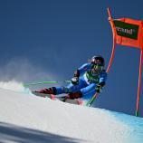 Sofia Goggia kämpft noch um die Abfahrtskugel. © APA/afp / LIONEL BONAVENTURE