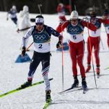 Wer krönt sich im Massenstart zum Olympiasieger? © APA/afp / FRANCK FIFE