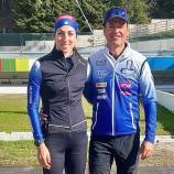 Wie im Sommer, so im Winter: Lisa Vittozzi setzt auf Alex Inderst an ihrer Seite. © privat