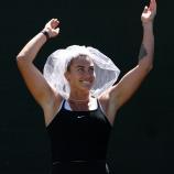 Aryna Sabalenka hatte richtig Spaß. © APA / CLIVE BRUNSKILL