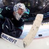 Der Seattle-Goalie hatte gleich fünf Mal das Nachsehen. © APA / STEPH CHAMBERS