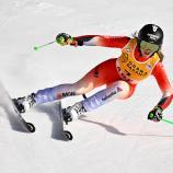 Die Schweizerin Camillie Rast liegt in Führung. © APA/afp / PONTUS LUNDAHL