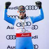Dominik Paris feierte am Samstag seinen 25. Sieg im Skiweltcup. © ANSA / JEAN-CHRISTOPHE BOTT
