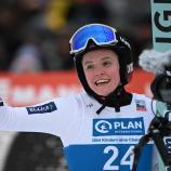 Eirin Maria Kvandal hat in Vikersund am Samstag triumphiert. © ANSA / FABIAN STRAUCH