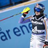 Emma Aicher zeigte im ersten Lauf auf. © ANSA / JEAN-CHRISTOPHE BOTT