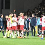 FCS-Kapitän Fabian Tait (Nummer 21) kassierte die Rote Karte. © DLife/LO