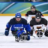 Italiens Para-Hockeyteam hat bei den Paralympics gegen Deutschland gewonnen. © Gennaro Masi-GMT CIP