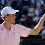 Jannik Sinner hatte sichtlich Spaß. © APA / CLIVE BRUNSKILL