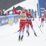 Johannes Høsflot Klæbo führte einen norwegischen Fünffachssieg an. © APA / REBECCA VILLAGRACIA