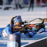 Lisa Vittozzi behielt die Nerven. © ANSA / TOMS KALNINS