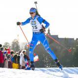 Lisa Vittozzi beim Weltcup am Holmenkollen. © ANSA / Heiko Junge