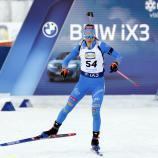 Lisa Vittozzi macht Jagd auf Julia Simon. © ANSA / TOMS KALNINS