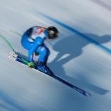 Max Perathoner steht mit den Azzurri in Courchevel im Einsatz. © ANSA / ANNA SZILAGYI
