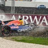 Max Verstappen crashte. © APA/afp / PAUL CROCK