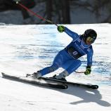 Nach ihren Siegen in der Abfahrt sind die Augen natürlich auch auf Laura Pirovano gerichtet. © APA/afp / ANDREAS SOLARO