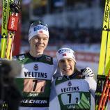 Oftebro (links) und Hagen (rechts) gewannen den neuen Bewerb. © ANSA / Jussi Eskola