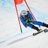 Sara Thaler fuhr im Europacup in Saalbach auf den 12. Platz. © APA/afp / LIONEL BONAVENTURE