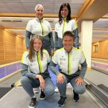 Sarntal ist Meister in der A-Klasse Damen. Hinten von links Adele Ainhauser und Angelika Stauder,  vorne von links  Greta Trojer und Dagmar Wiedenhofer.