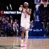 Shai Gilgeous-Alexander ist in einer überragenden Verfassung. © APA / JOSHUA GATELEY