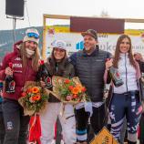 Sieger Stefan Stofner und die drei schnellsten Damen auf dem Podium. © Gruber