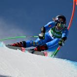 Sofia Goggia beim Weltcup in Soldeu. © APA/afp / LIONEL BONAVENTURE