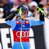 Sofia Goggia hat die kleine Kristallkugel im Super-G gewonnen. © ANSA / JEAN-CHRISTOPHE BOTT