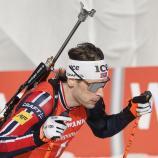 Sturla Holm Laegreid hat sich in der Verfolgung zum Sieger gekrönt. © ANSA / TOMS KALNINS