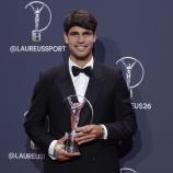 Carlos Alcaraz wurde am Montagabend als Sportler des Jahres ausgezeichnet. © ANSA / J.J. Guillen
