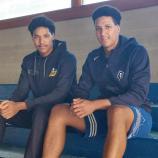 Die 19-jährigen Zwillinge Raffael und Gabriel Nitz (von links) aus Brixen werden in der kommenden Saison in Finnland spielen.