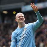 Erling Haaland schoss drei Tore. © APA/afp / DARREN STAPLES