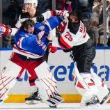 Igor Shesterkin und Jacob Markström teilten sich heftige Nettigkeiten aus. © YouTube