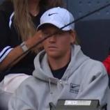 Jannik Sinner als interessierter Zuschauer. © Screenshot