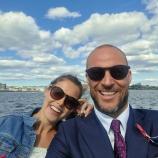 Aksel Lund Svindal und seine Verlobte.