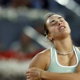 Auch Aryna Sabalenka forderte mehr Preisgeld. © APA/afp / OSCAR DEL POZO