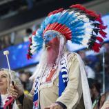 Outlandish outfits are part of the World Cup experience. © ANSA / PETER KLAUNZER