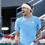 Ausgelassener Jubel: Alexander Zverev steht im Madrid-Endspiel. © ANSA / SERGIO PEREZ